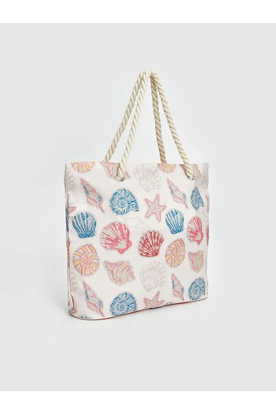 LC Waikiki Lcw Accessories Mixed Printed Women's Beach Bag
