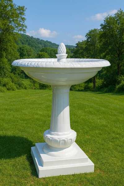 artidea Beyaz Bahçe Havuz Şelalesi (Fiberglas)