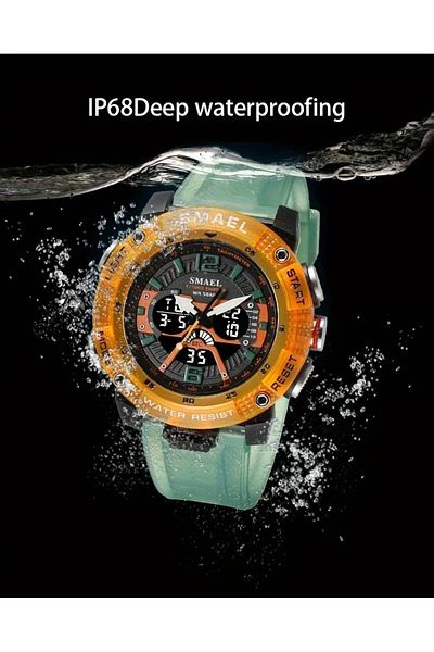 North Waterproof Digital and Analog Sport Style Men's Watch