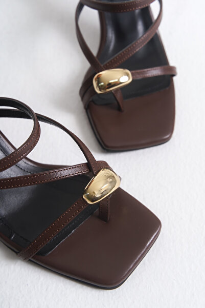 Liza Shoes Megan women's thumb buckle heeled slippers a012- k650