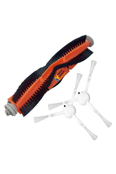 Ozba Ticaret Xiaomi Compatible Mijia 1t Robot Vacuum Cleaner Main Roller Brush Side Brush 2Pcs