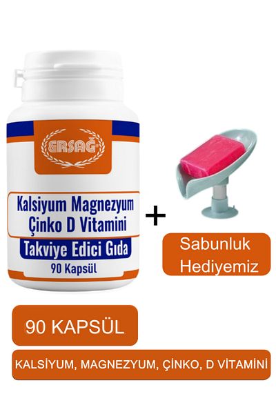 Ersağ Calcium Magnesium Zinc Vitamin D - Our Soap Dish Gift 2024-02
