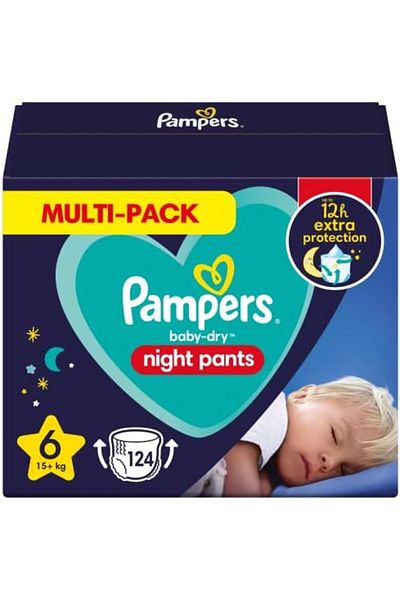 Pampers Baby-Dry Night Pants Größe 6, 124 Pants, 15kg+