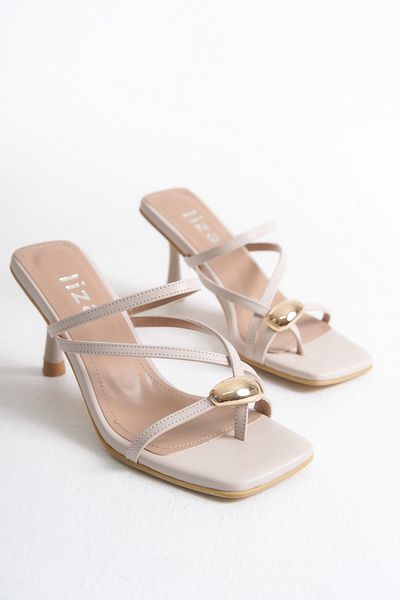 Liza Shoes Megan women's thumb buckle heeled slippers a012- k650