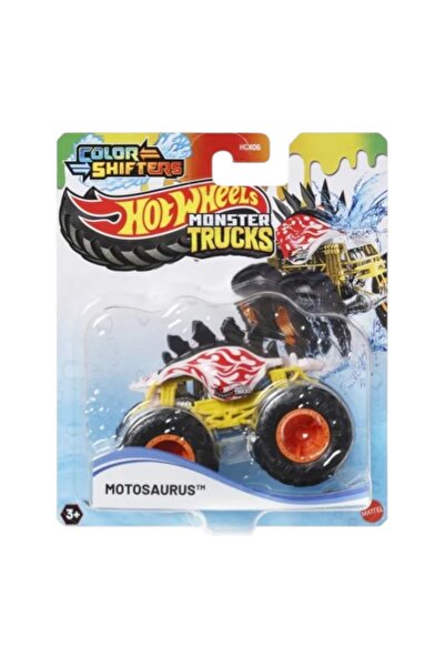 HOT WHEELS MOTOSAURUS-Suda Renk Değiştiren Monster Trucks Arabalar
