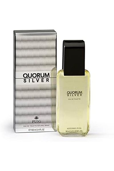 ANTONIO PUIG Quorum Silver Eau de Toilette Spray for Men - 100ml