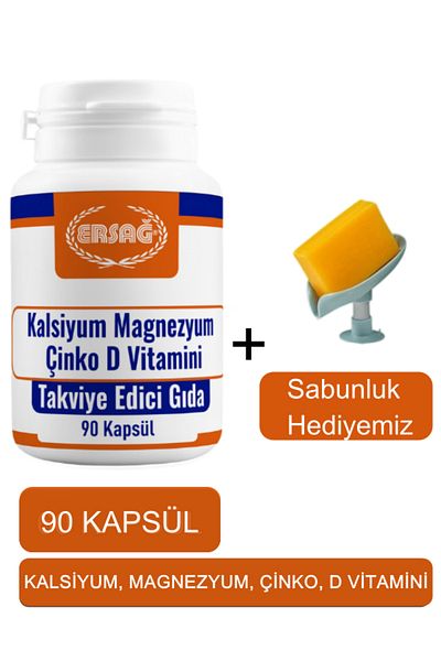 Ersağ Calcium Magnesium Zinc Vitamin D - Our Soap Dish Gift 2024-03