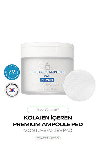 3W CLINIC Kolajen İçeren Serum Ped 3W Clinic Collagen Amppule Pad 70 ADET