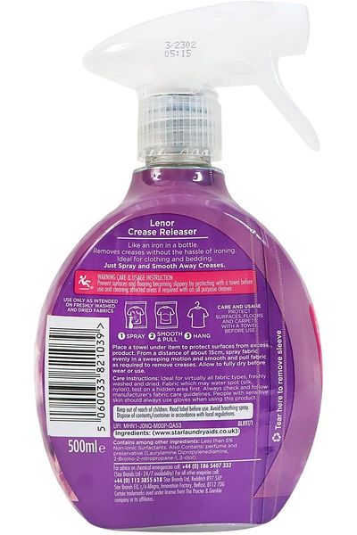 lenor ماء كي مزيل التجاعيد برائحة اللافندر من إكزوتيك بلوم، 500 مل