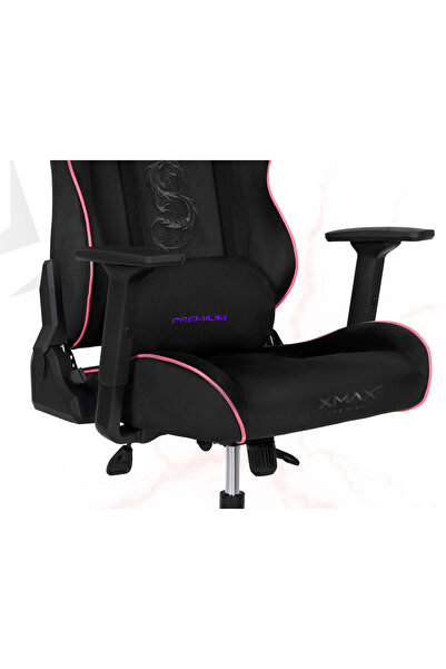 XMAX / Rio Balerion Terletmez Kadife Kumaş Siyah Gaming Oyuncu Koltuğu / 120 Kg Taşır
