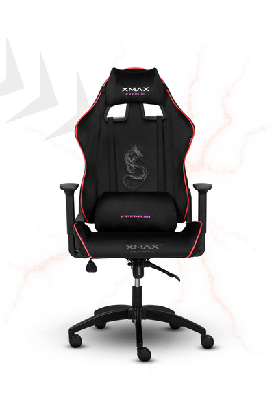 XMAX / Rio Balerion Terletmez Kadife Kumaş Siyah Gaming Oyuncu Koltuğu / 120 Kg Taşır