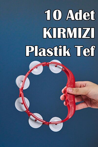 Dantelux 10 Adet Kırmızı Plastik Tef