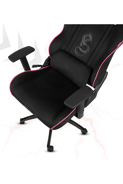 XMAX / Rio Balerion Terletmez Kadife Kumaş Siyah Gaming Oyuncu Koltuğu / 120 Kg Taşır