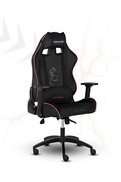 XMAX / Rio Balerion Terletmez Kadife Kumaş Siyah Gaming Oyuncu Koltuğu / 120 Kg Taşır