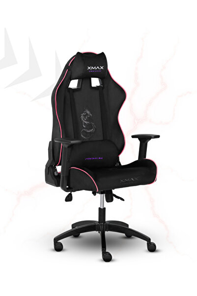 XMAX / Rio Balerion Terletmez Kadife Kumaş Siyah Gaming Oyuncu Koltuğu / 120 Kg Taşır