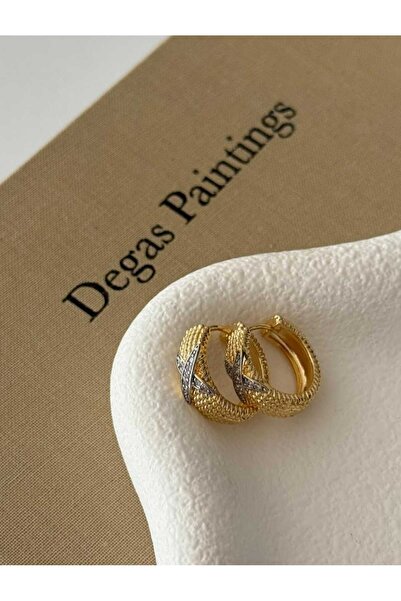 Bubbleatelier أقراط من الفولاذ X الذهب