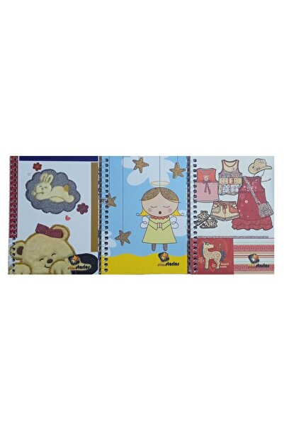 Banadabak دفتر ملاحظات A6 غطاء كرتوني فضي بخطوط حلزونية على الجانب