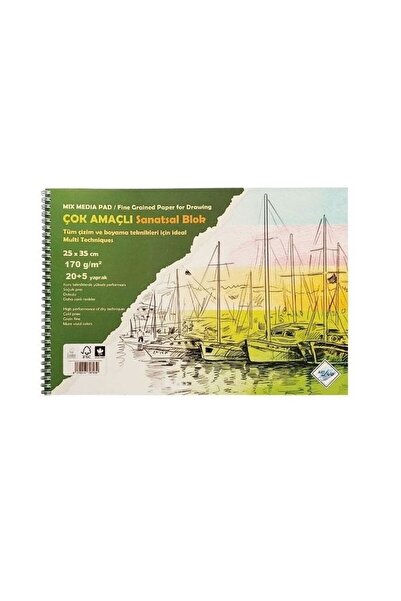 Banadabak Liva Picture Notebook 170 Gr Card Cover Spiral Background Card 25X3...