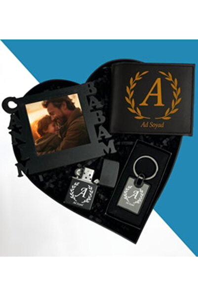 Genel Markalar Kişiye Özel Kalp Kutuda Canım Babam Masaütü Çerçeve Metal Çakm...