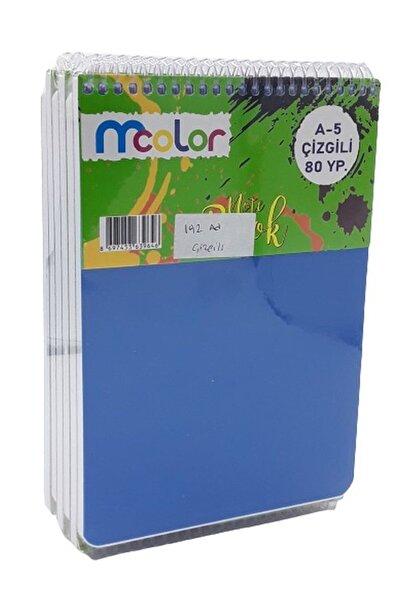 Banadabak BLOCNOT A5 PP CAPAC SPIRAL DE SUS 80 YP LĂNȚIT