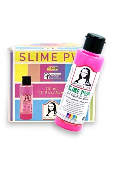 Banadabak موناليزا لاصق سليم فسفوري وردي 70 مل 12 عبوة SL01-12