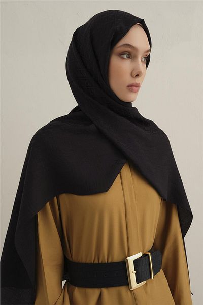 Armine Lyocell Naia Triangle Monogram Shawl 5 03