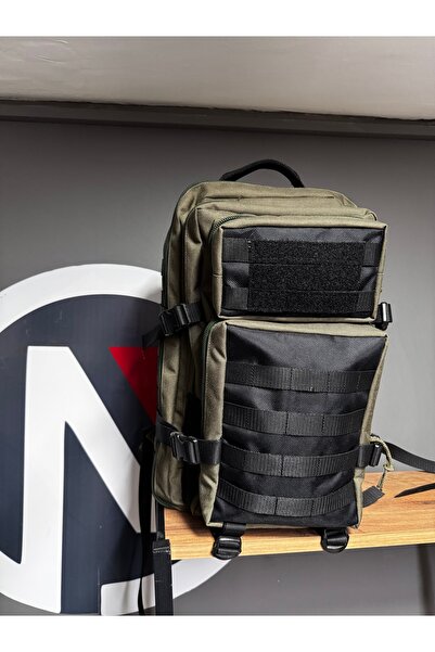 45L Haki-Siyah Outdoor ve Kamp Sırt Çantası