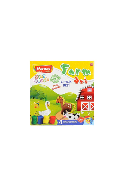 CT STONES Ern-588 Heroes Medium Boxed Farm Play Dough Set