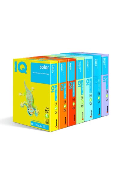 Banadabak Hârtie pentru copiator IQ COLOR VERDE DESCHIS A4 80 GR 500 BUC GN27