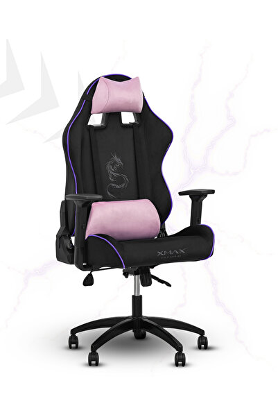 XMAX / Rio Balerion Terletmez Kadife Kumaş Siyah Gaming Oyuncu Koltuğu / 120 Kg Taşır