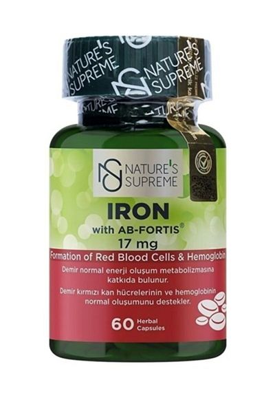 Nature's Supreme Iron 17 Mg 60 Capsules