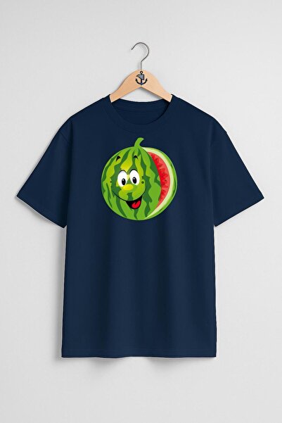 Bahriyeli Collection Μπλουζάκι Unisex με σχέδιο στήθους με λογότυπο καρπούζι ...