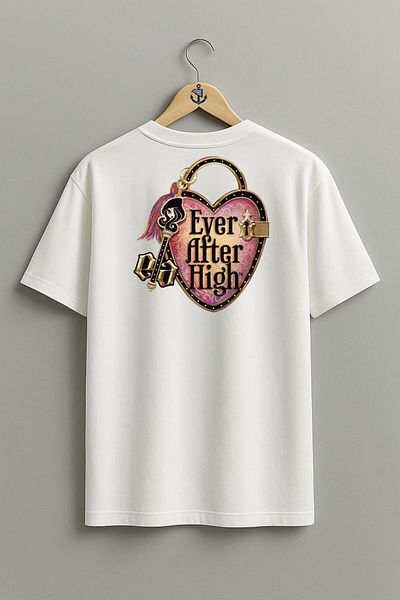 Bahriyeli Collection تي شيرت للجنسين بتصميم ظهر دمية كبيرة الحجم من Ever After High