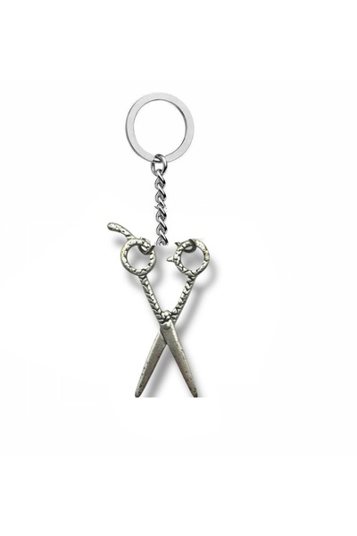 Herşey Nota Breloc cu foarfece mari – Accesoriu unisex din metal Zamak