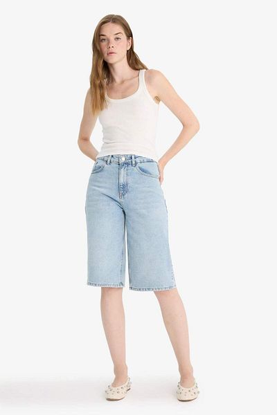 DeFacto Fitted U Neck Ribbed Camisole Undershirt F7818Ax25Au