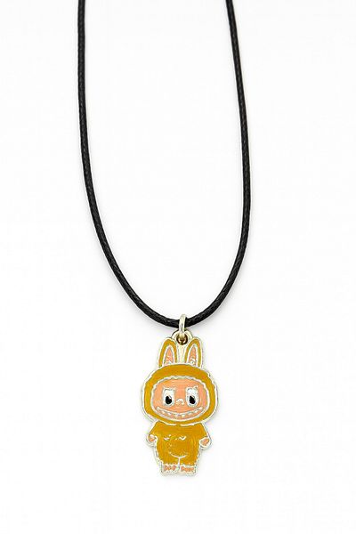 MakeWell Labubu Baby Designed Leather Drawstring Children's Necklace