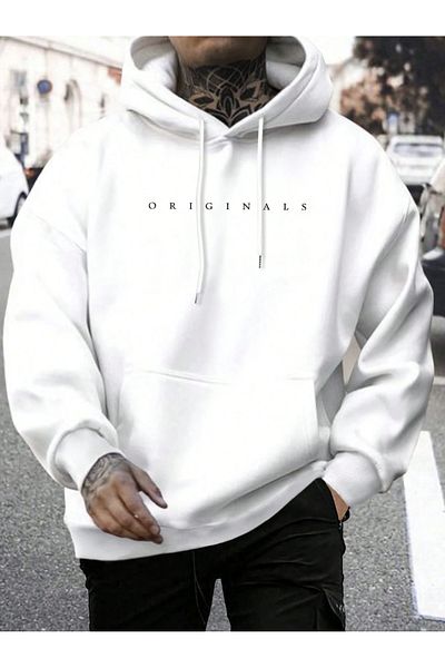 COHERENT Unisex Men/Women Colorful Originals Custom Printed Cotton Oversize Hooded Sweatshirt