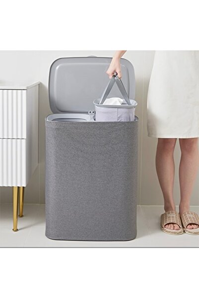 dunyazuccaciye Çift Bölmeli Kirli Sepeti