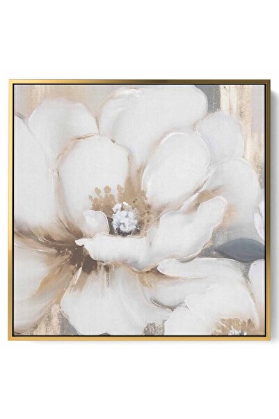 LOWHA لوحة فنية جدارية من القماش مشدودة على إطار خشبي بإطار ذهبي عائم وتصميم ...