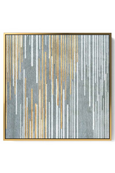 LOWHA لوحة فنية جدارية من القماش مشدودة على إطار خشبي بإطار ذهبي عائم وتصميم ...