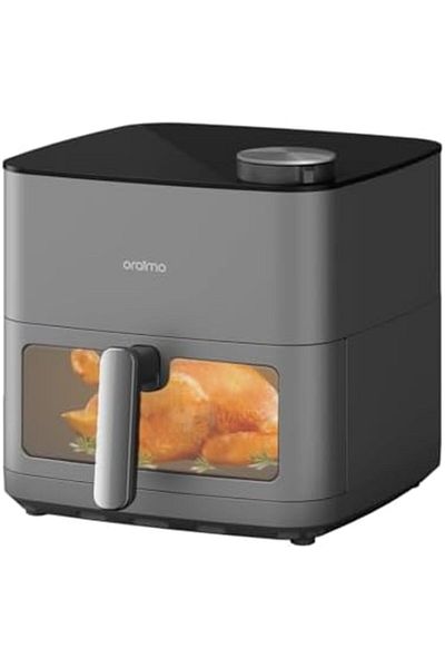 oraimo Air Fryer 8L Large Capacity | 2000W 3D Surround Heating | Built-In Steam for Tender Cooking |