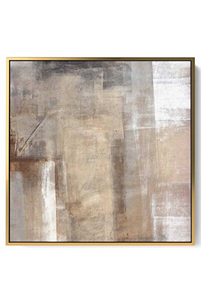 LOWHA لوحة فنية جدارية من القماش مشدودة على إطار خشبي بإطار ذهبي عائم وتصميم ...