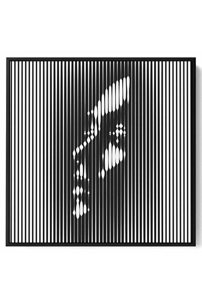 LOWHA لوحة فنية جدارية من القماش مشدودة على إطار خشبي بإطار أسود عائم وتصميم ...