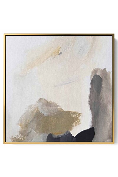 LOWHA لوحة فنية جدارية من القماش مشدودة على إطار خشبي بإطار ذهبي عائم وتصميم ...