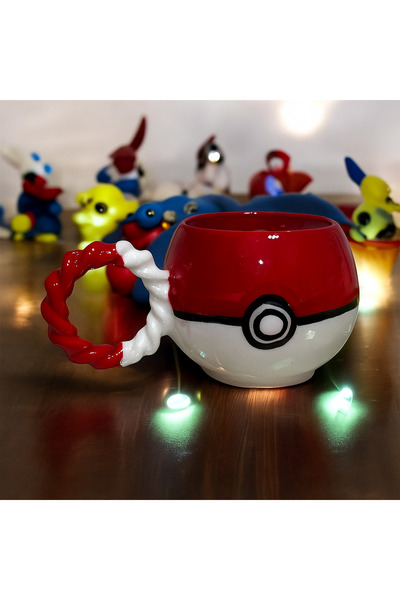 ADEN LİNA ART WORKSHOP Nostalgia Series Handmade Ceramic Mug with Poketops