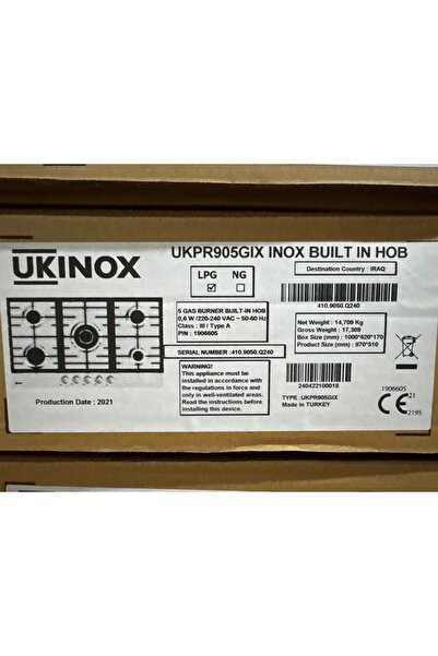 ukinox 5 göz wok gözlü doksanlık Ocak metal