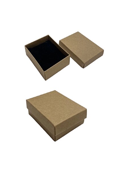 woodhub Kraft Renkli Set Kutuları, 40 Adet, Takı ve Küpe Saklama Kutusu, Siyah
