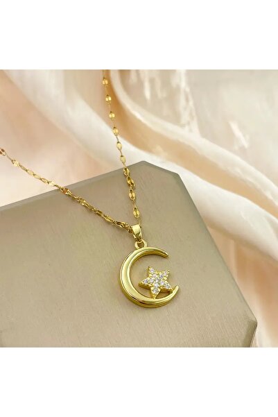 Ayzen moon star stone necklace