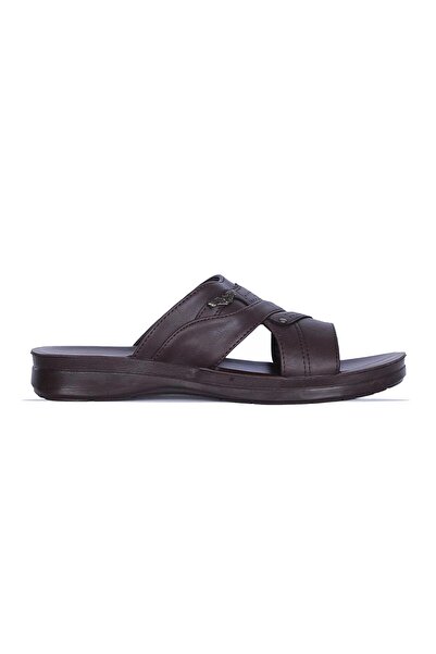 Ayakcenter Ανδρικές παντόφλες καλοκαιρινές casual 158-1 Soylu Kahve