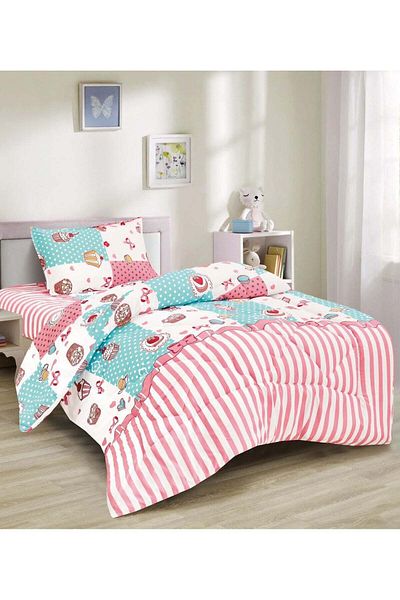 MİNG Lİ Ming Li Kids Bedding Set 3 Pieces Soft Reversible Printed
